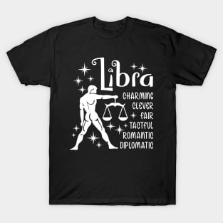 Libra zodiac positive traits T-Shirt